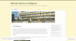 Desktop Screenshot of melodydoesbulgaria.wordpress.com