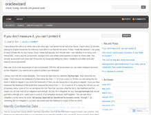 Tablet Screenshot of oraclewizard.wordpress.com