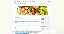 Desktop Screenshot of livelifeeatright.wordpress.com