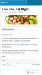 Mobile Screenshot of livelifeeatright.wordpress.com