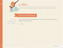 Tablet Screenshot of lilyancalla.wordpress.com