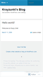 Mobile Screenshot of krayzunkl.wordpress.com