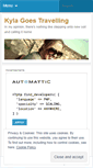 Mobile Screenshot of kylafromcanada.wordpress.com