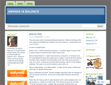 Tablet Screenshot of amandainbalance.wordpress.com