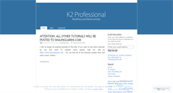 Desktop Screenshot of k2professional.wordpress.com
