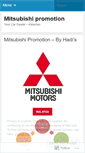 Mobile Screenshot of mitsubishipromo.wordpress.com
