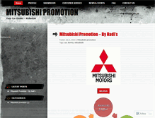Tablet Screenshot of mitsubishipromo.wordpress.com