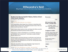 Tablet Screenshot of dillacandra.wordpress.com