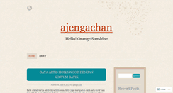 Desktop Screenshot of ajengachan.wordpress.com