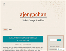 Tablet Screenshot of ajengachan.wordpress.com