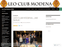 Tablet Screenshot of leoclubmodena108tb.wordpress.com
