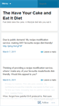 Mobile Screenshot of haveyourcakeandeatitdiet.wordpress.com