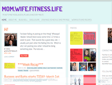 Tablet Screenshot of momwifefitnesslife.wordpress.com