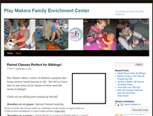 Tablet Screenshot of playmakersfamily.wordpress.com