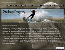 Tablet Screenshot of chrissavagephotography.wordpress.com