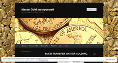 Desktop Screenshot of mastergoldinc.wordpress.com
