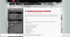 Desktop Screenshot of kegelharley.wordpress.com