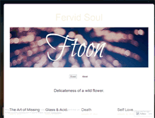Tablet Screenshot of fervidsoul.wordpress.com