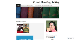 Desktop Screenshot of crystalclearcopyediting.wordpress.com