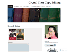Tablet Screenshot of crystalclearcopyediting.wordpress.com