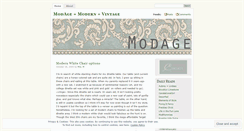 Desktop Screenshot of modage.wordpress.com