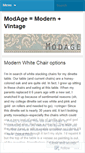 Mobile Screenshot of modage.wordpress.com