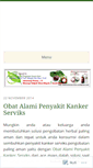 Mobile Screenshot of obatalamipenyakitkankerservikss.wordpress.com