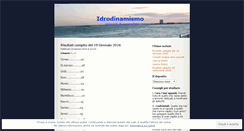Desktop Screenshot of idrodinamismo.wordpress.com