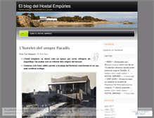 Tablet Screenshot of hostalempuries.wordpress.com