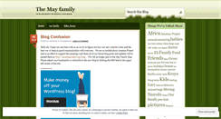 Desktop Screenshot of mayfamily.wordpress.com