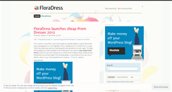 Desktop Screenshot of floradress.wordpress.com