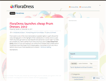 Tablet Screenshot of floradress.wordpress.com