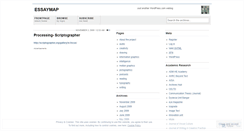 Desktop Screenshot of essaymap.wordpress.com