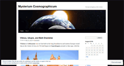 Desktop Screenshot of mysteriumcosmographicum.wordpress.com