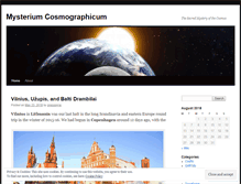 Tablet Screenshot of mysteriumcosmographicum.wordpress.com