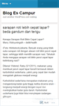 Mobile Screenshot of blogescampur.wordpress.com