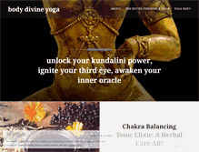 Tablet Screenshot of bodydivineyoga.wordpress.com