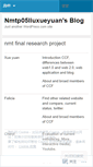 Mobile Screenshot of nmtp05liuxueyuan.wordpress.com