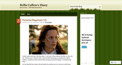 Desktop Screenshot of bellacullensdiary.wordpress.com