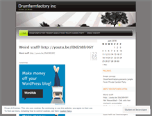 Tablet Screenshot of drumfarmfactoryinc.wordpress.com