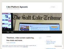 Tablet Screenshot of iamplatformagnostic.wordpress.com