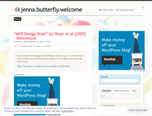 Tablet Screenshot of jennabutterfly.wordpress.com