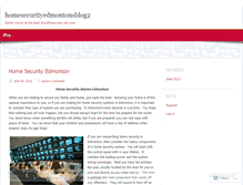 Tablet Screenshot of homesecurityedmontonsblog2.wordpress.com