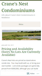 Mobile Screenshot of cranesnestcondominiums.wordpress.com