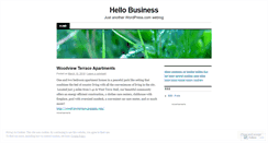 Desktop Screenshot of hellobiz.wordpress.com