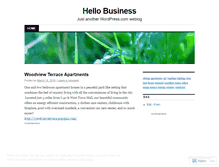 Tablet Screenshot of hellobiz.wordpress.com