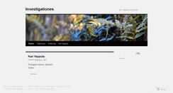 Desktop Screenshot of investigationes.wordpress.com