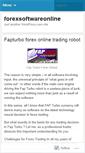 Mobile Screenshot of forexsoftwareonline.wordpress.com