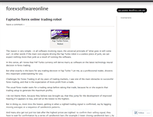 Tablet Screenshot of forexsoftwareonline.wordpress.com