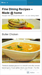 Mobile Screenshot of finedineathome.wordpress.com